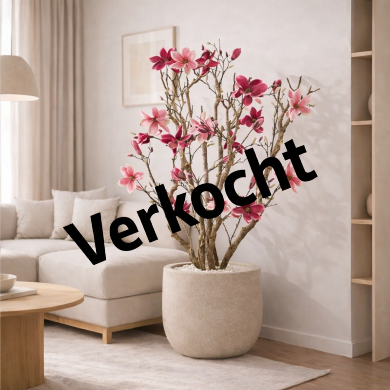 Magnolia tree art Roze/Beauty #1 (Exclusief Vaas)